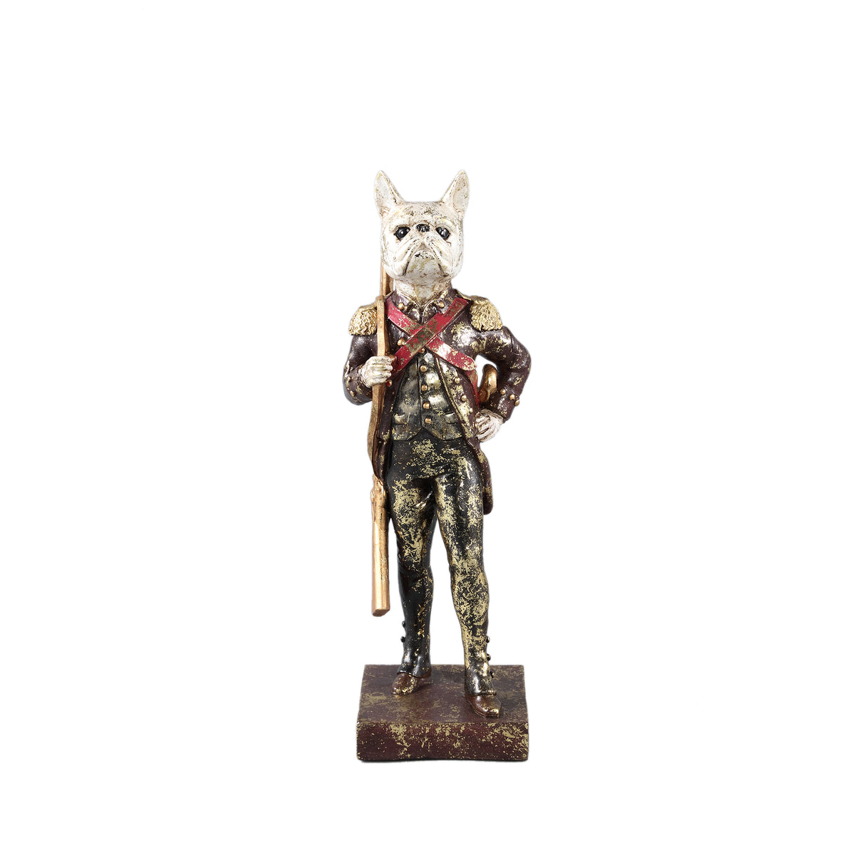 Statue – Hunde Design, Polyester Material, Lila – Arne | PTMD