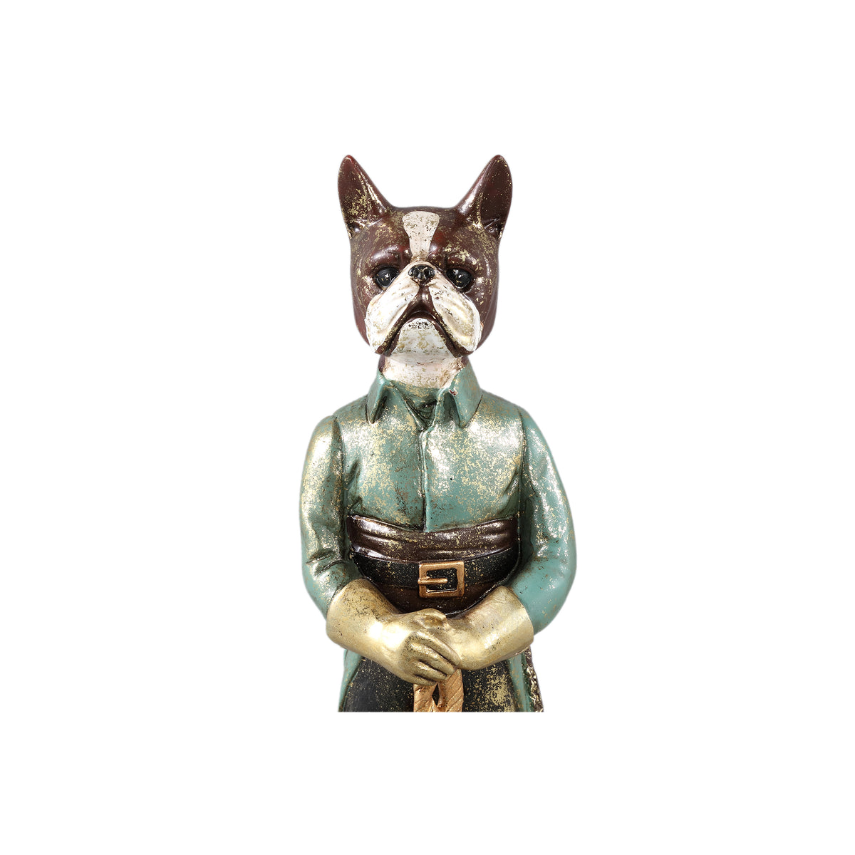 Statue – Hunde Design, Polyester Material, Grün – Arne | PTMD