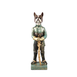 Statue – Hunde Design, Polyester Material, Grün – Arne | PTMD