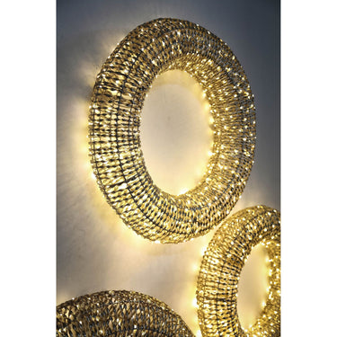 Kranz mit LED - Hibba Bronze L