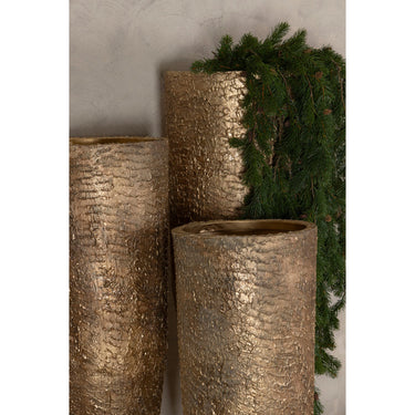 Topf – Antikes Design, Runde Form, Eisen Material, Gold, Hoch, S – Simona | PTMD