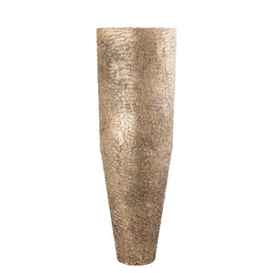 Flowerpot – Tall Shape, Iron Metal, Golden Finish, L – Simona | PTMD
