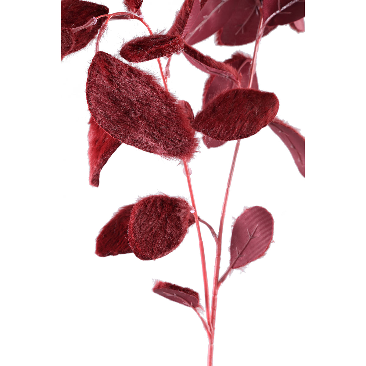 Kunstpflanze - Roter Eukalyptus Spray, Polyester, Halbhandgefertigt | PTMD