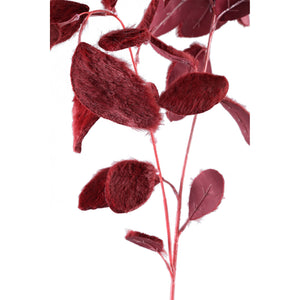 Kunstpflanze - Roter Eukalyptus Spray, Polyester, Halbhandgefertigt | PTMD