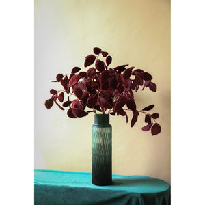 Kunstpflanze - Roter Eukalyptus Spray, Polyester, Halbhandgefertigt | PTMD