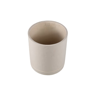 Flowerpot - Cylindrical Cement, Round Shape, Matte Finish, Cream Color, XL – Vik | PTMD
