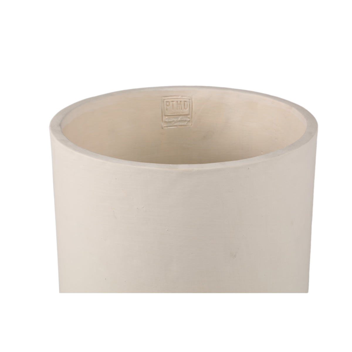 Flowerpot - Cylindrical Cement, Round Shape, Matte Finish, Cream Color, XL – Vik | PTMD