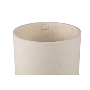 Flowerpot - Cylindrical Cement, Round Shape, Matte Finish, Cream Color, XL – Vik | PTMD