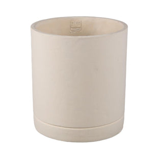 Flowerpot - Cylindrical Cement, Round Shape, Matte Finish, Cream Color, XL – Vik | PTMD
