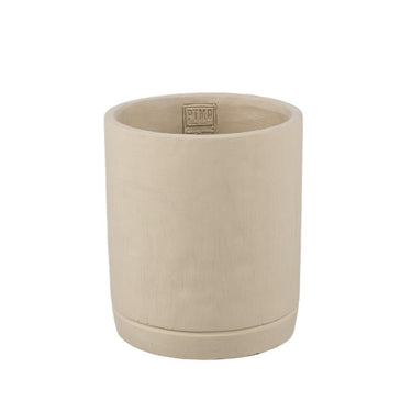 Plant pot - Cylindrical Cement, Round Shape, Matte Finish, Taupe, M – Vik | PTMD