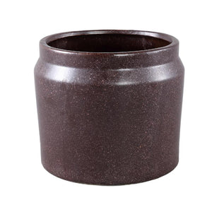 Flowerpot - Purple surface, Round shape, Rim structure, Porcelain, L - Jillanne | PTMD