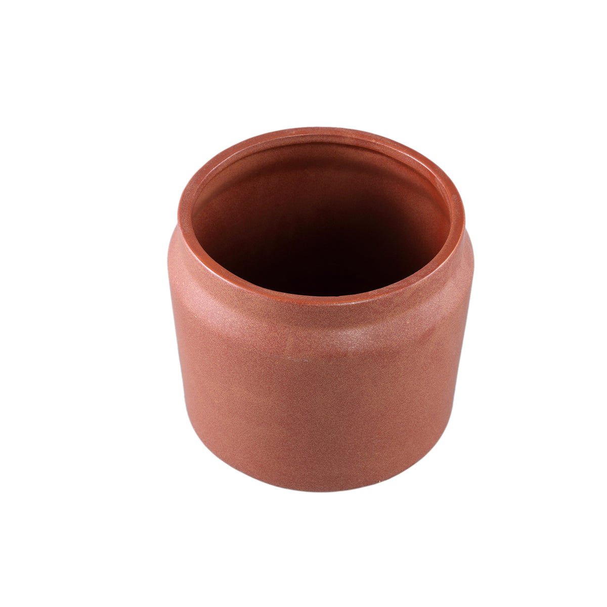 Topf – Runde Form, Porzellan-Keramik, Randdesign, Rot, L – Jillanne | PTMD