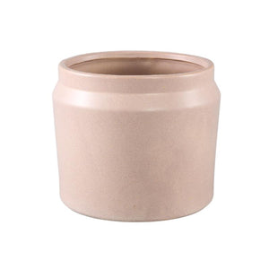 Pot – Cream Surface, Round Shape, Rim Structure, Porcelain, L – Jillanne | PTMD