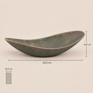 Bowl - Cement, organic shape, Grey, handmade, S – Dawer | PTMD