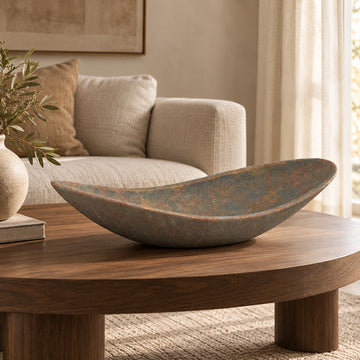 Bowl - Cement, organic shape, Grey, handmade, S – Dawer | PTMD