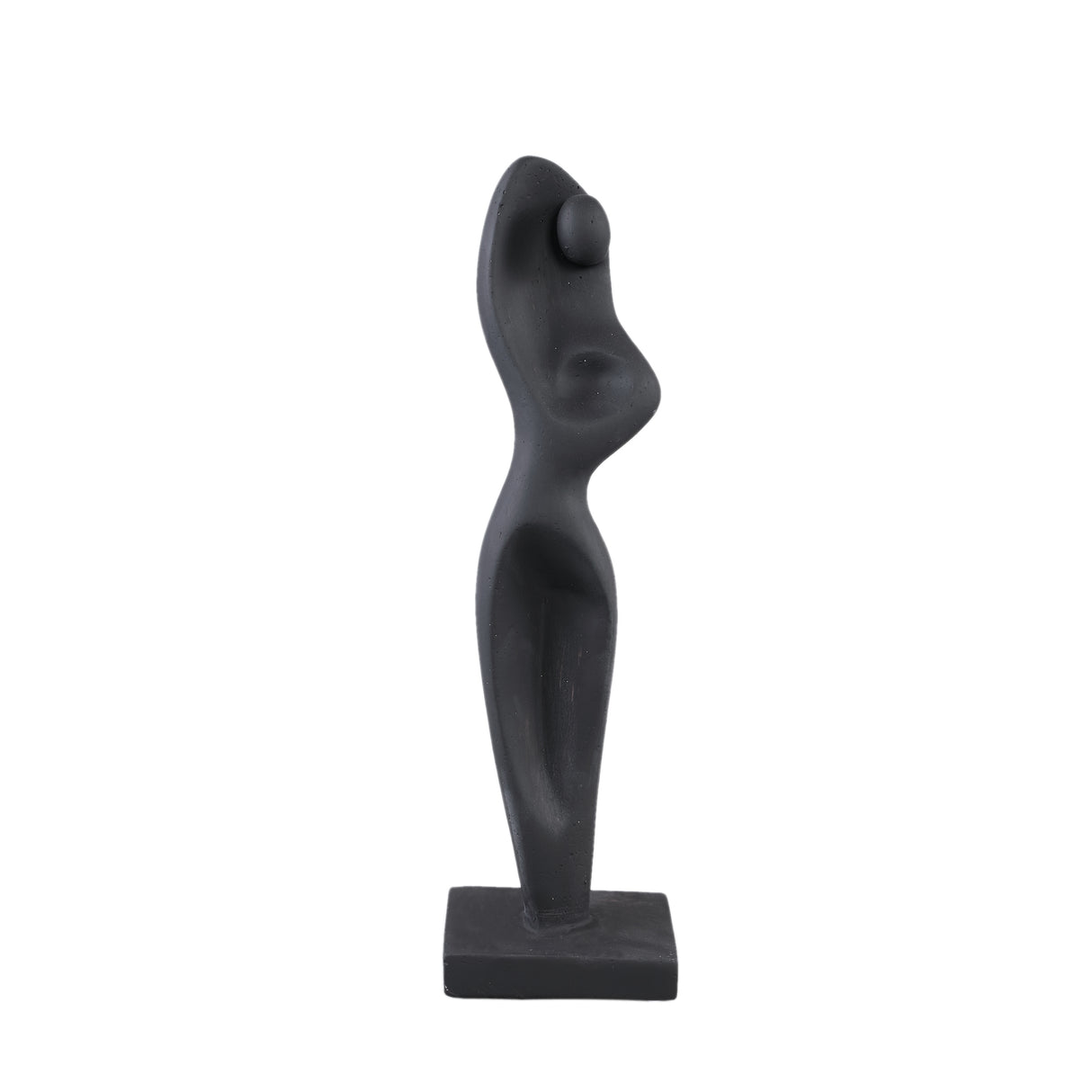 Statue – Abstraktes Körper Design, Zement Material, Bordeaux – Sumaya | PTMD