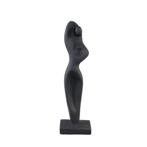 Statue – Abstraktes Körper Design, Zement Material, Bordeaux – Sumaya | PTMD