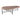 Couchtisch – Rubberwood, Glasplatte, Eisenrahmen, organisch, L – Neelix | PTMD