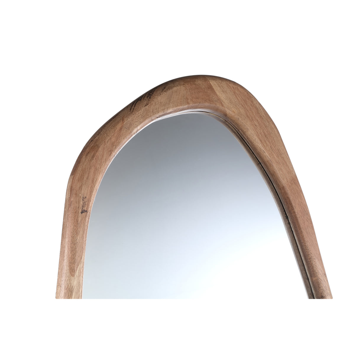 Wandspiegel aus Rubberwood- und MDF-Holz mit organischer Form, Natur-Finish und L – Neelix | PTMD