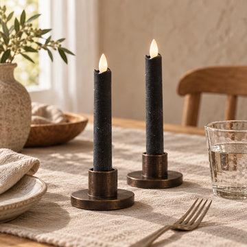 LED-Stabkerzen mit beweglicher Flamme, 15 cm hoch | PTMD