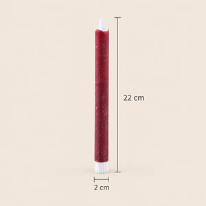 LED taper candle with moving flame and timer function battery operated - Led | PTMD