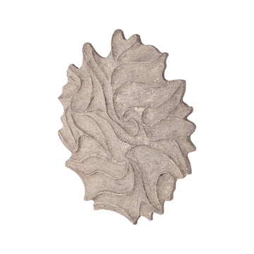 Wandpaneel aus MDF in Braun mit welligem Design, runder Form, S – Ceanna | PTMD