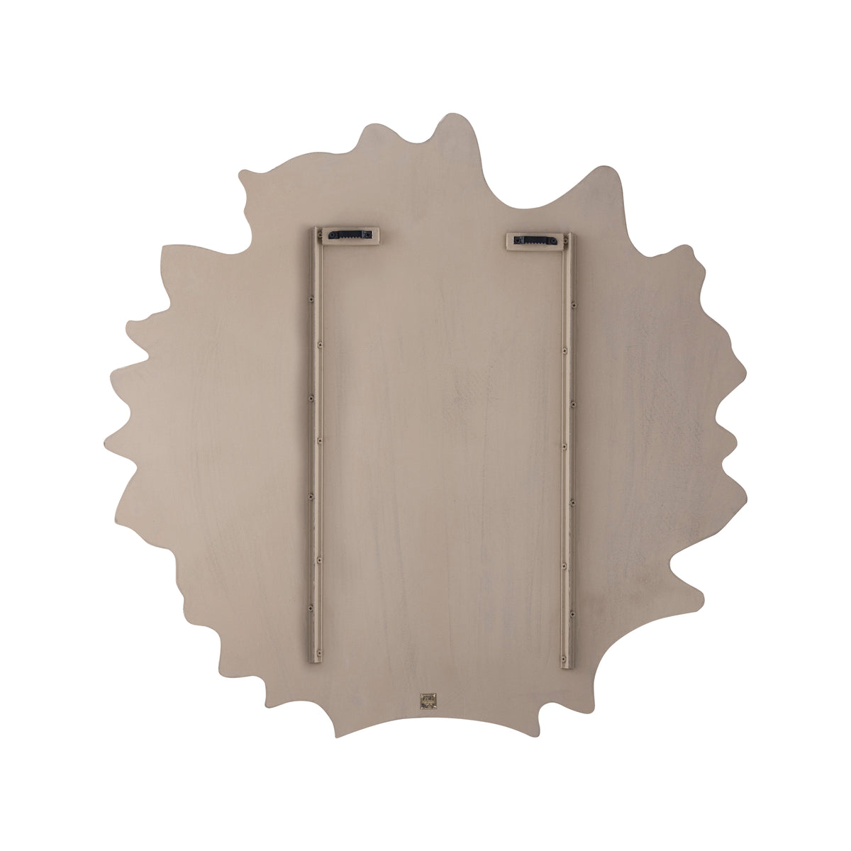 Wandpaneel aus MDF in Braun mit welligem Design, runder Form, S – Ceanna | PTMD