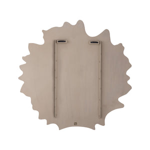 Wandpaneel aus MDF in Braun mit welligem Design, runder Form, S – Ceanna | PTMD