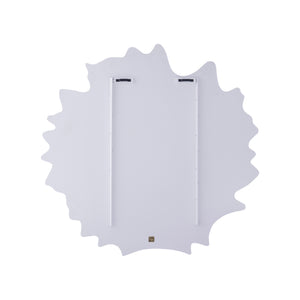 MDF Wall Panel in Cream with Wavy Design, Round Shape, S – Ceanna | PTMD