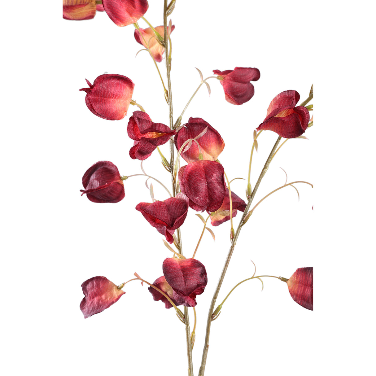Artificial Branches - Red-Orange Lantern Branch Made of Polyester | PTMD