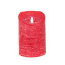 LED Candle L with moving flame and timer function - battery operated | PTMD
