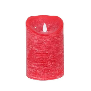 LED Candle L with moving flame and timer function - battery operated | PTMD
