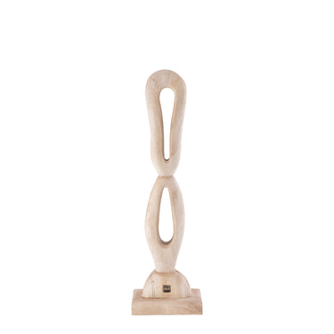 Statue - open figure design, mango wood, natural finish, S – Rhyce | PTMD