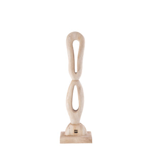 Statue - offenes Figuren-Design, Mangoholz, naturbelassene Oberfläche, S – Rhyce | PTMD