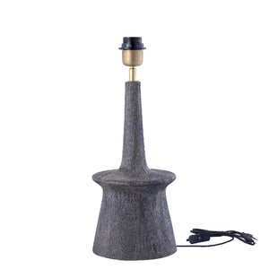 Mango Wood Table Lamp with Anthracite Shade and Sleek Round Design – Caelin | PTMD