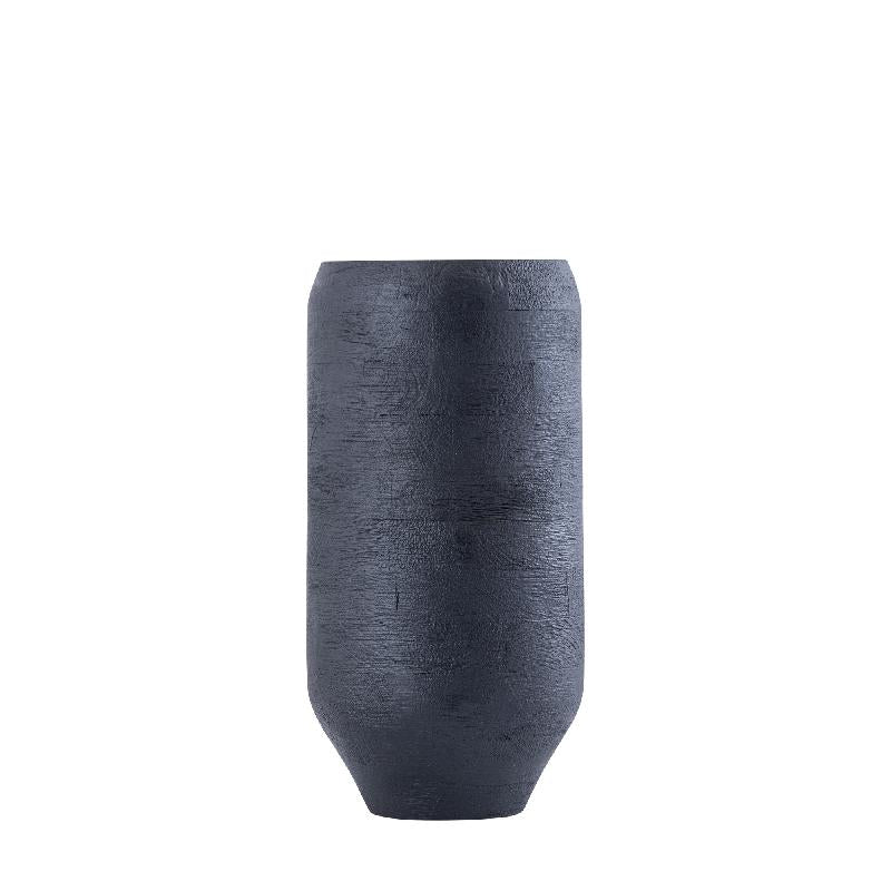 Topf – Modernes Design, Runde Form, Mangoholz Material, Schwarz, S – Gerd | PTMD