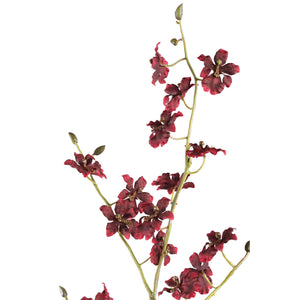 Orchideenblume - Rotes Tanzorchideen-Spray, Polyestergewebe, Handgefertigt | PTMD