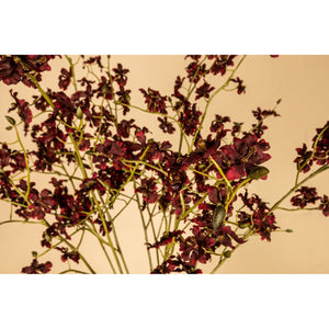 Orchideenblume - Rotes Tanzorchideen-Spray, Polyestergewebe, Handgefertigt | PTMD