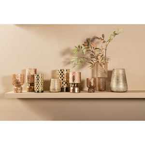 Hurricane Lamp – Round Design, Glass Material, Cream Color, M – Damin | PTMD