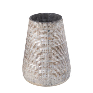 Lantern – Glass Material, Cream Tone, Pattern Design, L – Damin | PTMD