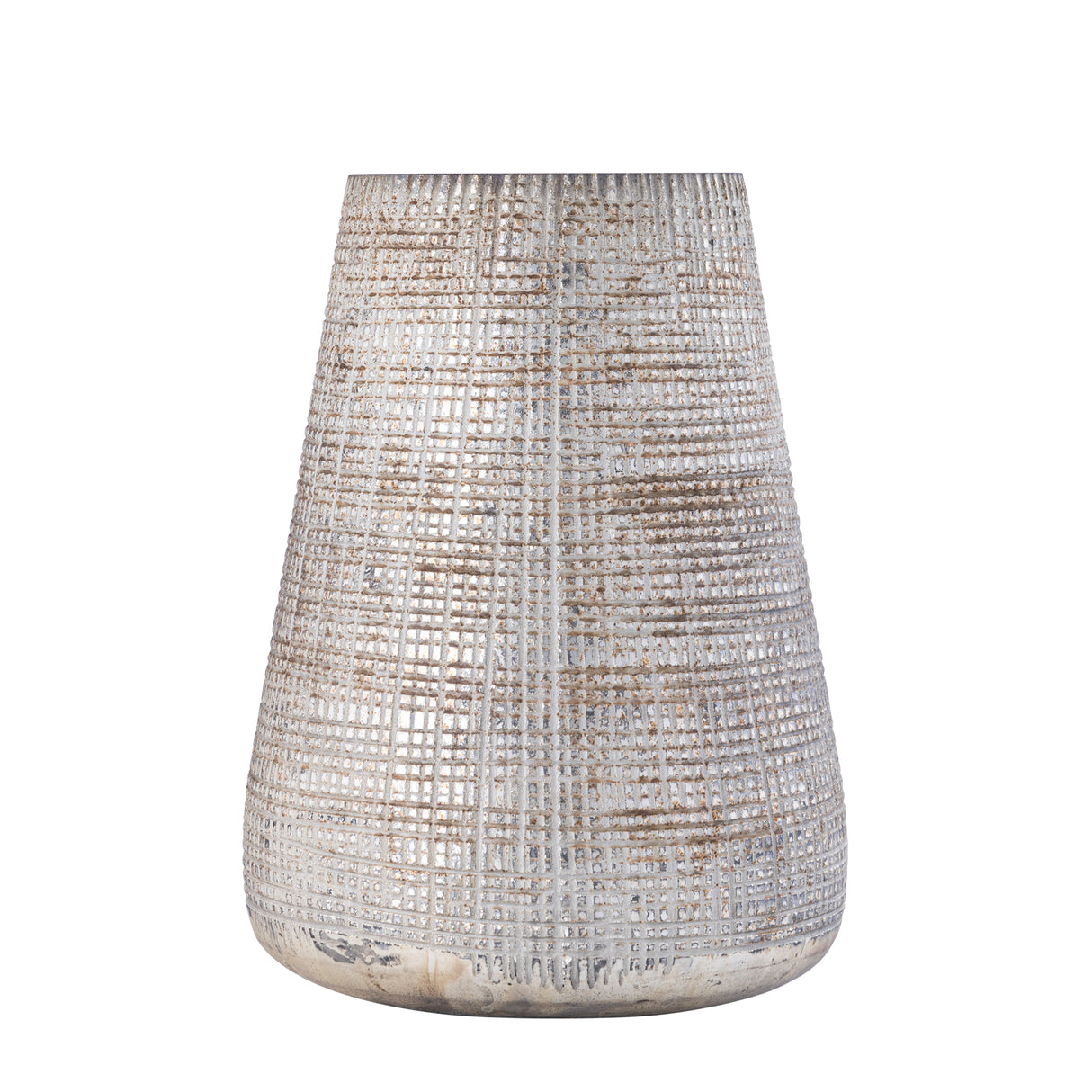 Lantern – Glass Material, Cream Tone, Pattern Design, L – Damin | PTMD