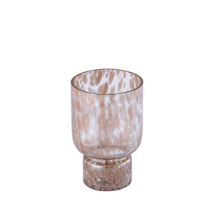 Windlicht – Glas Material, Klar Ton, Punkt Muster, S – Rishi | PTMD
