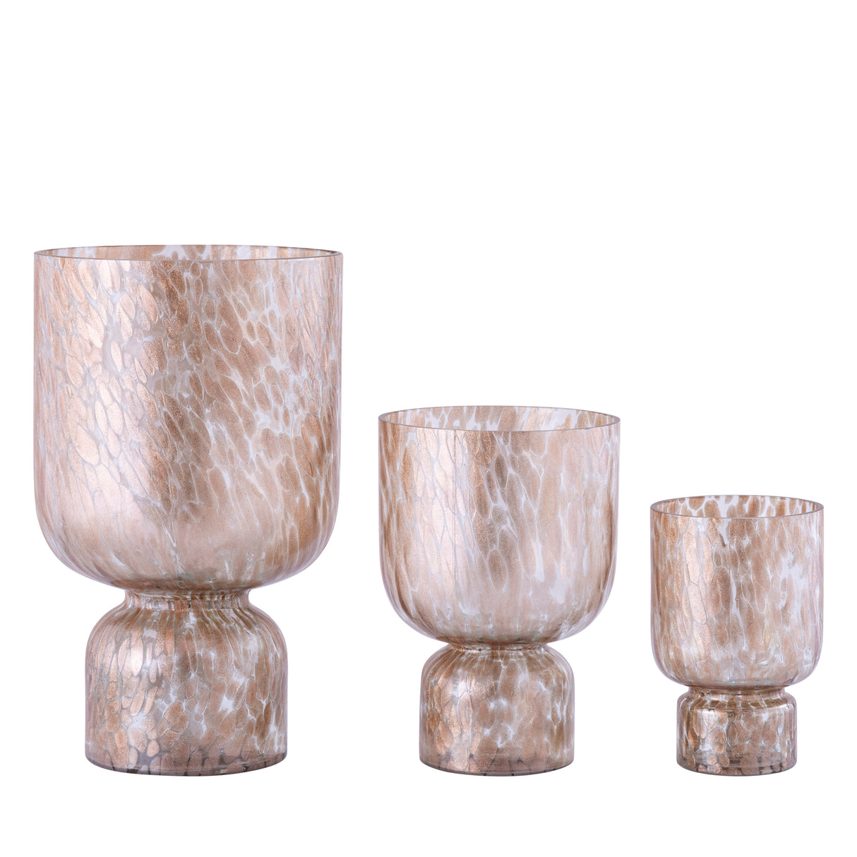 Windlicht – Glas Material, Klar Ton, Punkt Muster, S – Rishi | PTMD