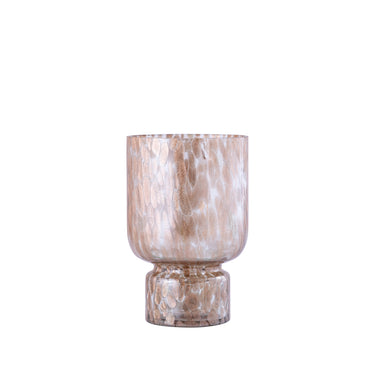 Windlicht – Glas Material, Klar Ton, Punkt Muster, S – Rishi | PTMD