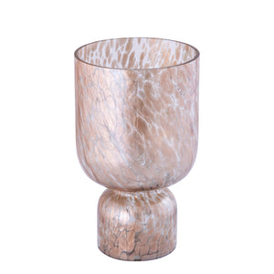 Windlicht – Glas Material, Klar Ton, Punkt Muster, L – Rishi | PTMD