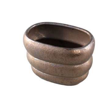 Topf – Geschichtetes Design, Ovale Form, Keramik Material, L – Anashe | PTMD