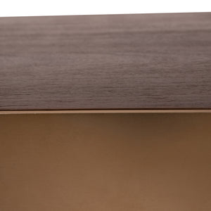 Couchtisch – Mango Holzplatte, Metall Gestell, Quadratisches Design – Warren | PTMD
