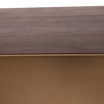 Couchtisch – Mango Holzplatte, Metall Gestell, Quadratisches Design – Warren | PTMD