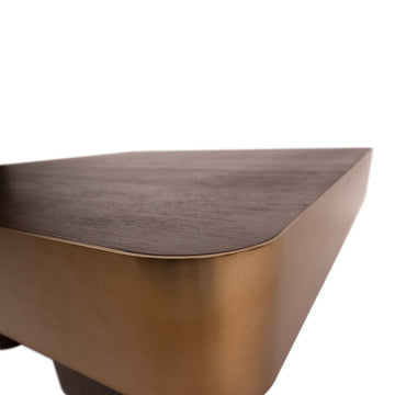 Couchtisch – Mango Holzplatte, Metall Gestell, Quadratisches Design – Warren | PTMD