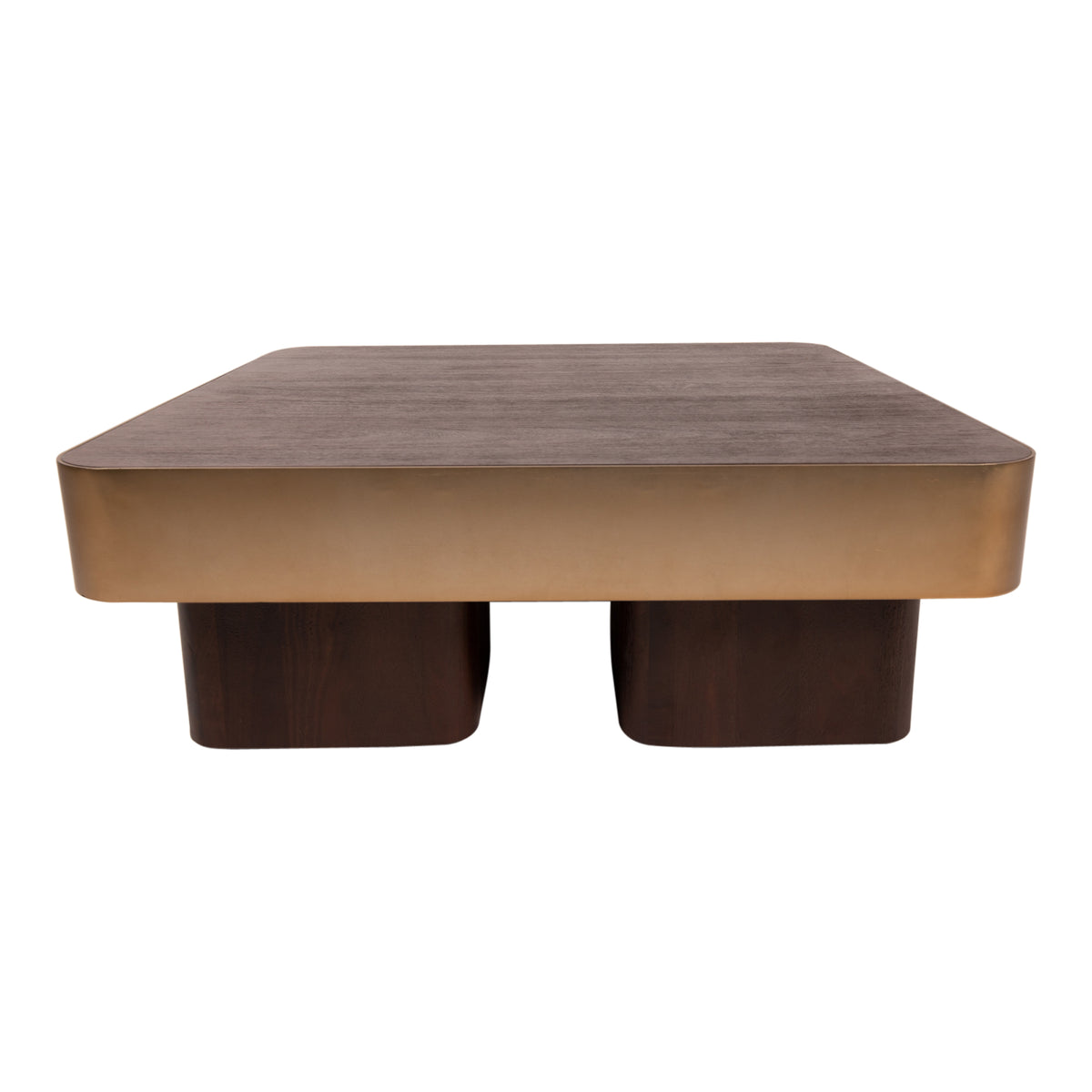 Couchtisch – Mango Holzplatte, Metall Gestell, Quadratisches Design – Warren | PTMD